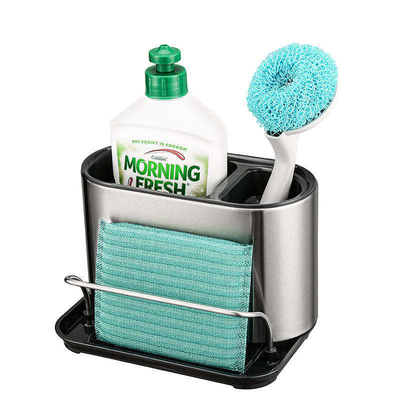 comprar Tipo metálico Organizador de cocina organizador de fregadero organizador de drenaje soporte de esponja de estante de acero inoxidable Fabricación en línea