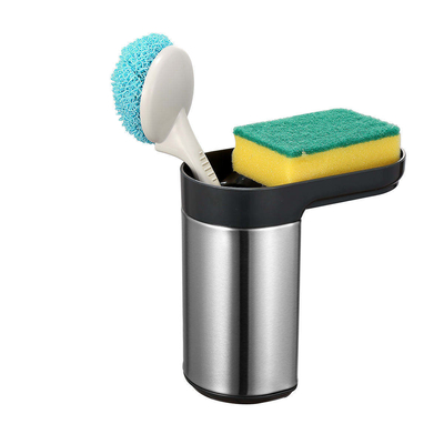 comprar Organizador de lavabo de cocina de acero inoxidable no plegable para almacenamiento de esponjas y cepillos Fabricación en línea