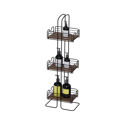 comprar Organizador de baños de pie Multifuncción Accesorio de alambre de hierro Accesorio de ducha de acero inoxidable Fabricación en línea