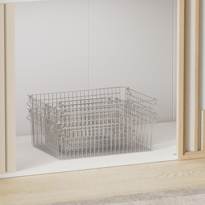 comprar Cestas de almacenamiento de malla de alambre de acero inoxidable para la organización del dormitorio Fabricación en línea