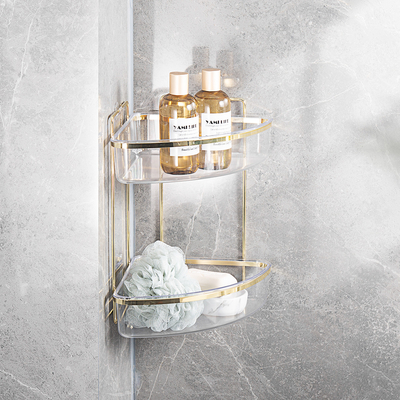 comprar Cuarto de baño colgante Caddy Estante de almacenamiento Tipo montado en la pared con 2 niveles Fabricación en línea