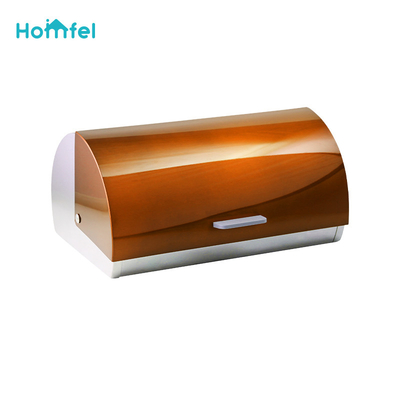 comprar Caja de pan de cocina con recubrimiento de polvo, almacenaje de lata de pan de metal Fabricación en línea
