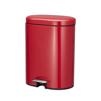 comprar ODM Acero inoxidable rectángulo redondeado Pedal de pieCubierta de basura con tapa suave cerrada Fabricación en línea