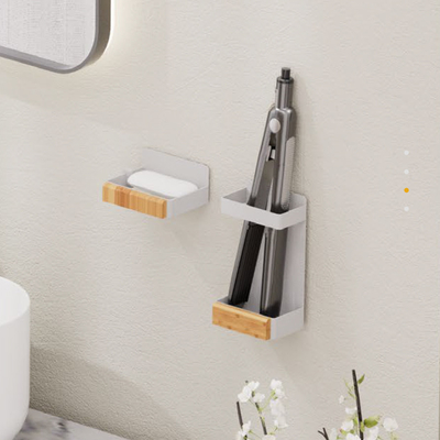comprar No hay perforación Baño Estante de ducha con plato de jabón acabado de cromo 100 * 79 * 50mm Tamaño Fabricación en línea