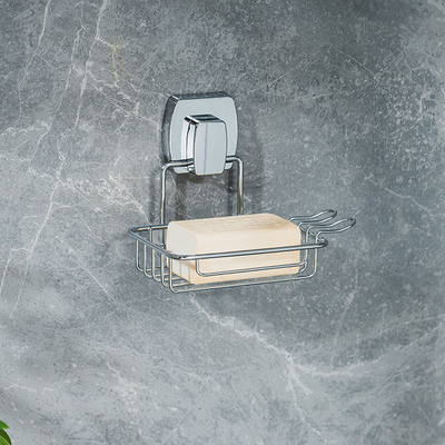 comprar Organizador de baño práctico para Sundries Rack de alambre de hierro y plato de jabón de acero inoxidable Fabricación en línea