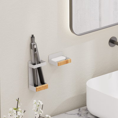 comprar Receptor de ducha de atracción magnética organizador de baño sin perforación Fabricación en línea