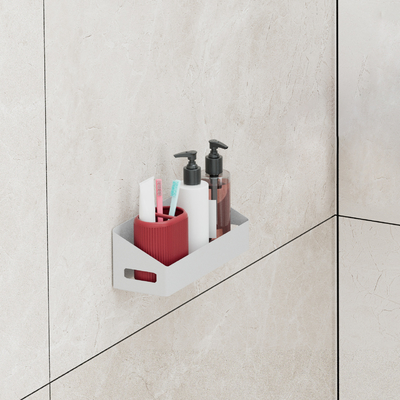 comprar Organizador de baño japonés montado en la pared, bastidor de ducha de esquina, sin perforación Fabricación en línea