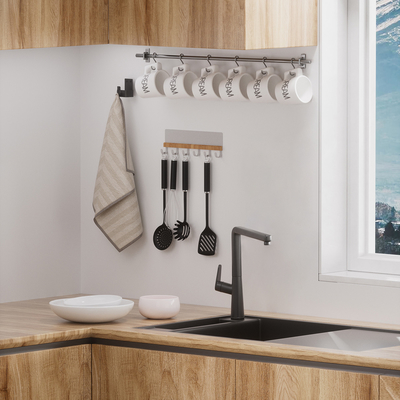 comprar Ahorro de espacio Hooks utensilios de cocina sin perforación Fabricación en línea