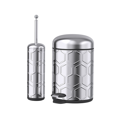comprar Matt terminó el cubo de basura del baño con dispensador e inducción de tipo de basura de acero inoxidable de la serie de fútbol Fabricación en línea