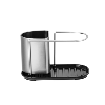 comprar Utiliario de cocina de acero inoxidable soporte de taza tipo de pie 201 * 122 * 110mm para la organización de la encimera Fabricación en línea