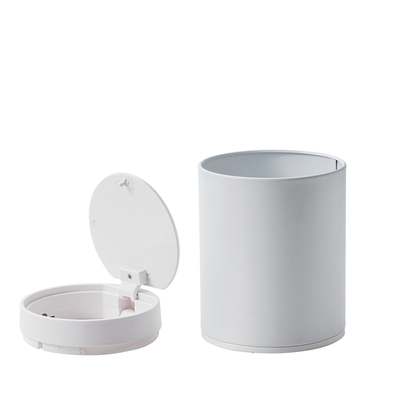comprar Presión Tipo 1.5L contenedor de basura de escritorio de acero inoxidable Mini bote de residuos para oficina y escritorio Selección de espacio de la sala de apoyo Fabricación en línea