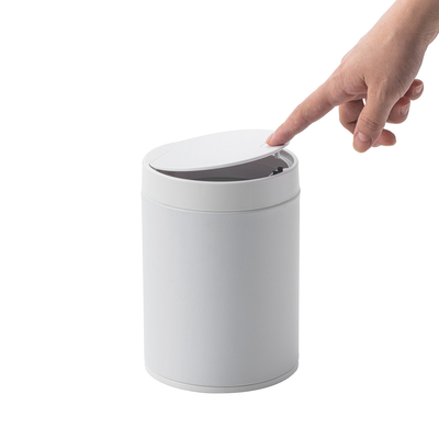 comprar Presione abrir el contenedor de basura de escritorio de acero inoxidable de 1.5L para la eliminación de desechos de oficina y hogar Fabricación en línea