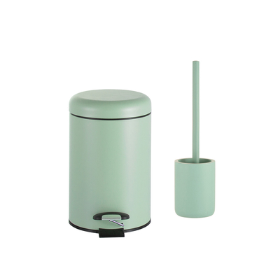 comprar Cuenca de basura con capacidad de cierre suave 3L / 5L / 12L / 20L / 30L estructura de pedal de pie de acero inoxidable Fabricación en línea