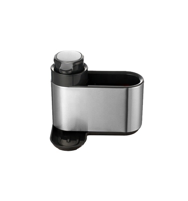comprar Logotipo personalizado Impreso fregadero de acero inoxidable organizador limpio cocina Caddy Estante con dispensador Fabricación en línea