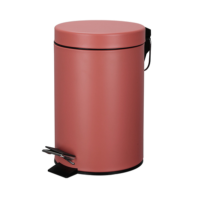 comprar 3L / 5L / 8L / 12L / 20L / 30L SS Conjunto de basura redondo de acero inoxidable cubierta de rodadura de pedal de pie Conjunto ideal para el hogar o la oficina comercial Fabricación en línea