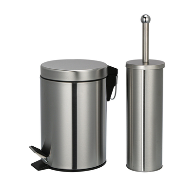 comprar Tipo de cubierta de rodadura de estilo sostenible 3L/5L/8L/12L/20L/30L SS contenedor de basura redondo con pedal de pie de acero inoxidable Fabricación en línea