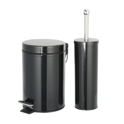 comprar Tipo de cubierta de rodadura contenedor de basura redondo SS con pedal de pie contenedor de basura de acero inoxidable 3L/5L/8L/12L/20L/30L Capacidad forma redonda Fabricación en línea