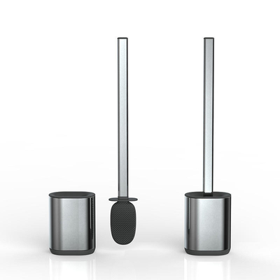 comprar Stainless Steel Compact Bathroom TPR Toilet Brush Holder Set con diseño europeo caliente y cepillo duradero Fabricación en línea