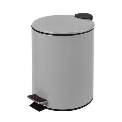 comprar 5L / 12L / 20L / 30L certificación BSCI tapa delgada Pedal Bin Ronda cubierta de polvo bote de basura de basura duradera para el hogar y la oficina Fabricación en línea