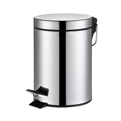 comprar 3L / 5L / 7L / 12L / 20L / 30L Certificado BSCI SS Pedal de pie redondo Conjunto de basura con cubierta de rodadura de cierre suave Tipo de consulta Fabricación en línea