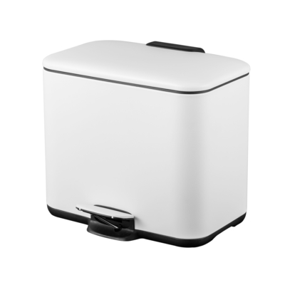 comprar 2 División Pedal de acero inoxidable contenedor de basura doméstica para una solución de reciclaje elegante y sostenible Fabricación en línea