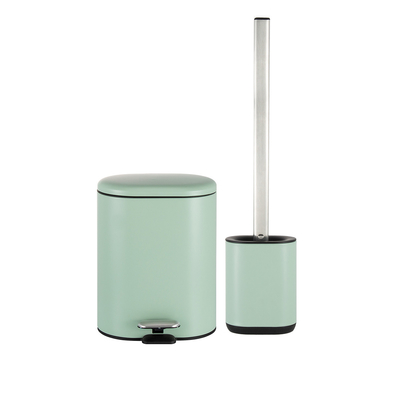 comprar Cubo de residuos de acero inoxidable de gran capacidad de cubierta rodante tipo de pedales Fabricación en línea