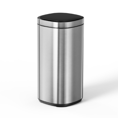 comprar 12L 30L 40L 50L Gran capacidad de acero inoxidable para el hogar sensor inteligente contenedor de basura automático con batería Fabricación en línea