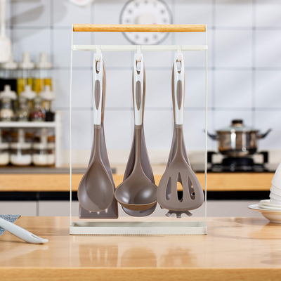 comprar Organizador de cocina organizador de almacenamiento de metal colgante multifunción organizador de cocina organizador de utensilios de estante Fabricación en línea