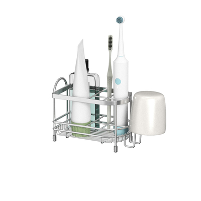 comprar Soportes de cepillo de dientes para baños Cepillo de dientes eléctrico y organizador de pasta de dientes Accesorios de baño para el fregadero de ducha de escritorio Fabricación en línea
