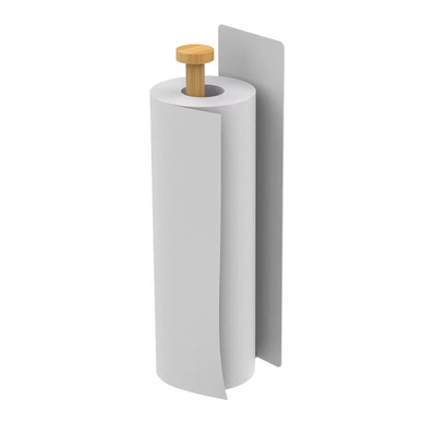comprar Organizador de cocina de atracción magnética para el hogar sin perforación soporte de tejido montado en la pared soporte de papel de cocina Fabricación en línea
