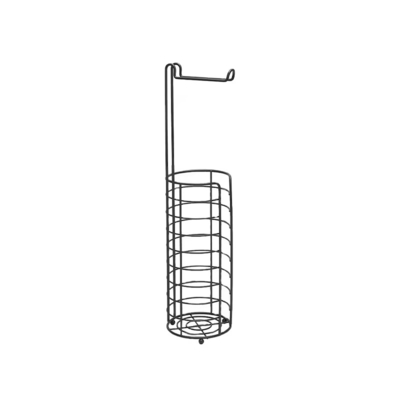 comprar Almacenamiento en el baño Estante de alambre de hierro porta rollos de inodoro Cobertura en polvo de cromo Fabricación en línea