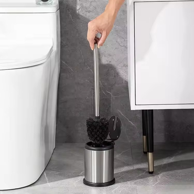 comprar Cepillo de aseo de acero inoxidable económico con soporte abierto automático fácil y filamento de cepillo de PP antibacteriano Fabricación en línea