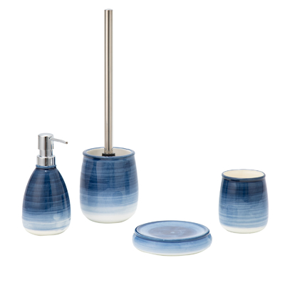 comprar Accesorios de baño de cerámica Conjunto Dispensador de jabón de espuma Cepillo de dientes Porta jabón Fabricación en línea