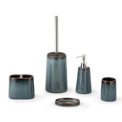 comprar Accesorios de baño de cerámica de primera calidad Conjunto Dispensador de espuma Dispensador de jabón Dispensador de cepillo de dientes Fabricación en línea