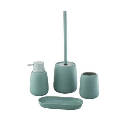 comprar Accesorios de baño de cerámica elegante Conjunto Dispensador de espuma Dispensador de jabón Dispensador de cepillo de dientes Fabricación en línea