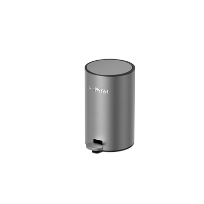 comprar Trabajos de fabricación personalizados Pedal Bin suave cerrado Reciclador de acero inoxidable Tipo de cubierta rodante para el hogar Baño cocina contenedor de basura Fabricación en línea