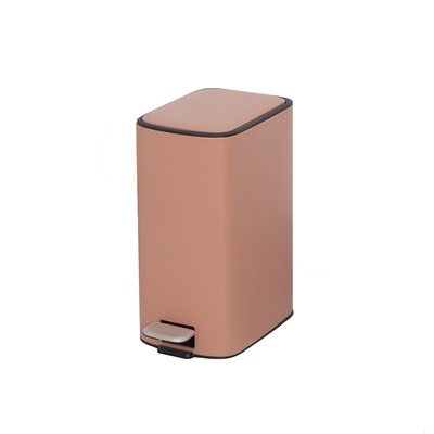 comprar Cuadrado 11,5L Acero inoxidable suave cerrado Pedal contenedor de basura para sala de estar oficina y cocina Fabricación en línea