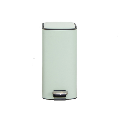 comprar Acero inoxidable 11.5L Contenedor de basura de pedales cuadrados suave cerrado para salón y oficina Material sostenible Fabricación en línea