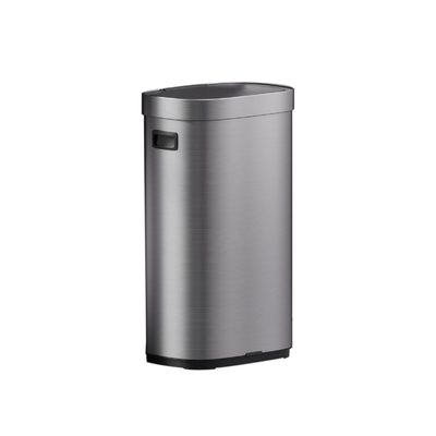 comprar Contenedor de basura sin contacto para el contenedor de basura automático 80L de acero inoxidable sensor inteligente contenedor de basura sala de estar Fabricación en línea