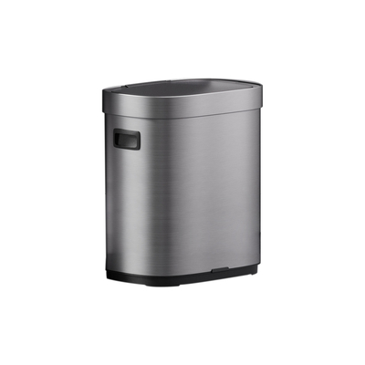comprar Función tapa abierta automáticamente de la cocina del hogar de acero inoxidable contenedor de basura con sensor inteligente sin contacto automático contenedor de basura Fabricación en línea