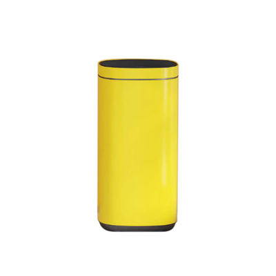 comprar STANDING Botón táctil contenedor de basura de oficina de acero inoxidable 30L / 40L / 50L Botón de apertura OEM para la estructura de oficina STANDING Fabricación en línea