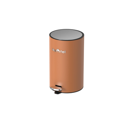 comprar Cisterna de basura de acero inoxidable suave y cerrada con pedal de pie, pedal de contenedor Fabricación en línea