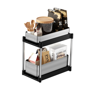 comprar Estante de almacenamiento para la cocina de acero inoxidable 395*230*389mm Rectangular Fabricación en línea