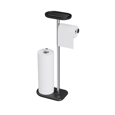 Soportador de papel de baño de pie multifunción Soportador de pañuelo de baño duradero