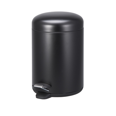 Casa Gestión de residuos 5L de acero inoxidable Pedal Conjunto con tapa de tazón y construcción resistente