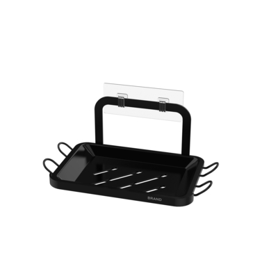 Organizador de baño Taza de succión Rack de alambre de hierro Acero inoxidable Sin perforación Montado en la pared Ducha Caddy Sopa