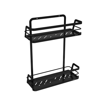Organizador de baño de metal Copa de succión Rack de alambre de hierro Acero inoxidable Sin perforación Cadillac de ducha montado en la pared