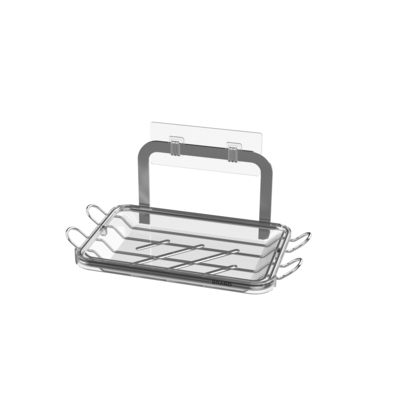 Organizador de baño multifunción Taza de succión Accesorio de alambre de hierro Acero inoxidable sin perforación Cadilla de ducha montada en la pared