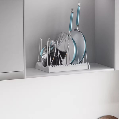 DISTANT MOUNTAINS Serie organizador de cocina plegable soporte de tapa de olla expandible soporte de la sartén