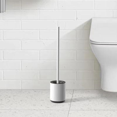 Cepillo de aseo para limpieza de baños TPR de acero inoxidable
